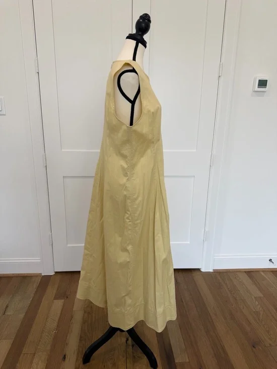 J.Crew Pintuck Midi Dress — Pale Yellow — Size 16 — NWT - Picture 10 of 16
